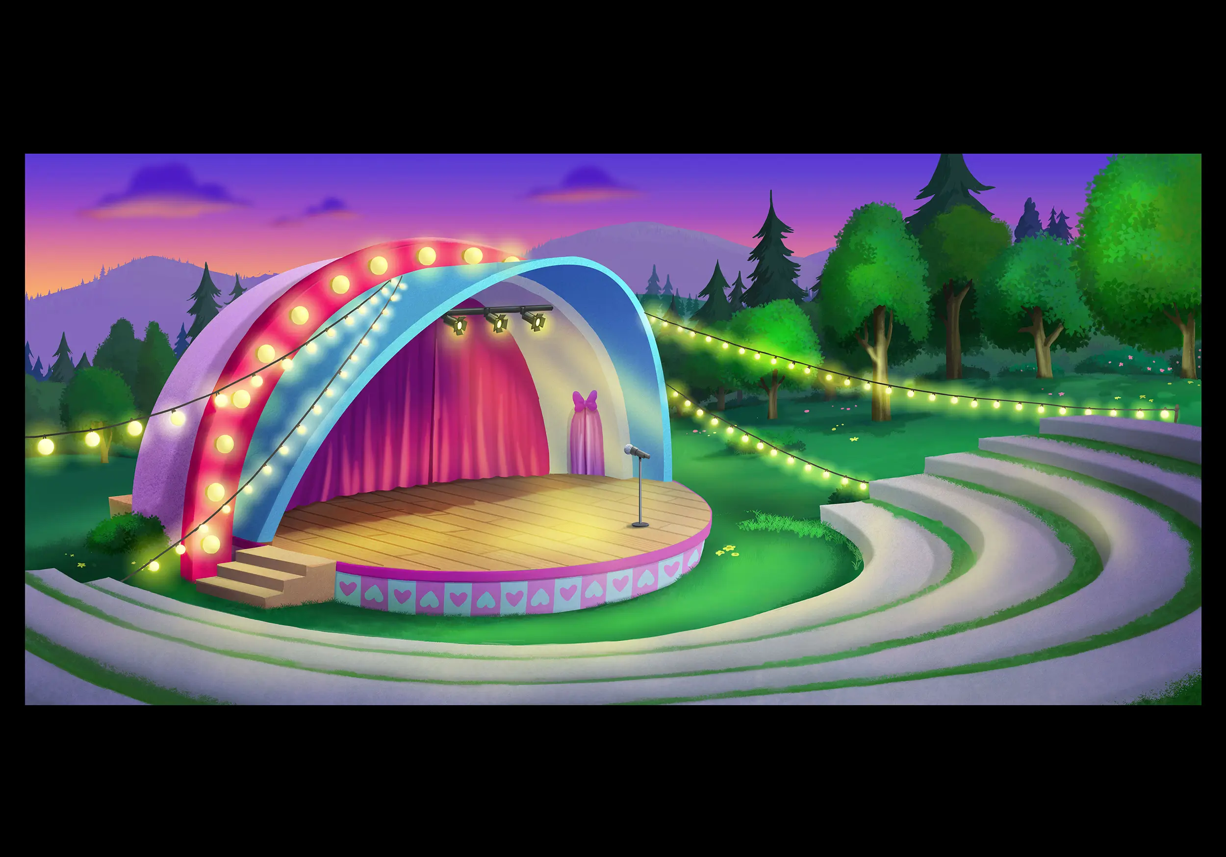 MBT_105_ST_Ext_Amphitheater_FrontStage_CurtainsOpen_Evening_Color_Final